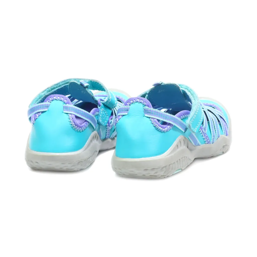 Circo Flat Sandals Leather Blue Colour For Kids