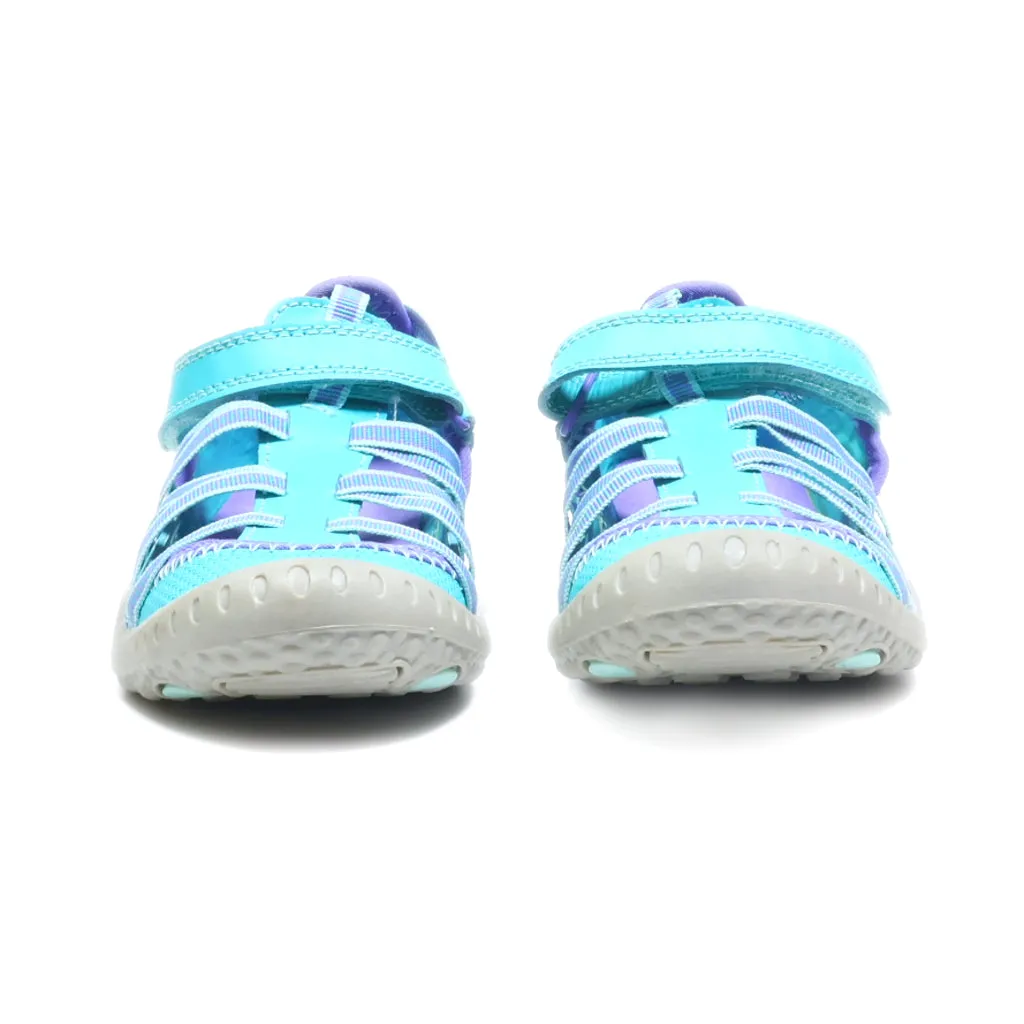 Circo Flat Sandals Leather Blue Colour For Kids