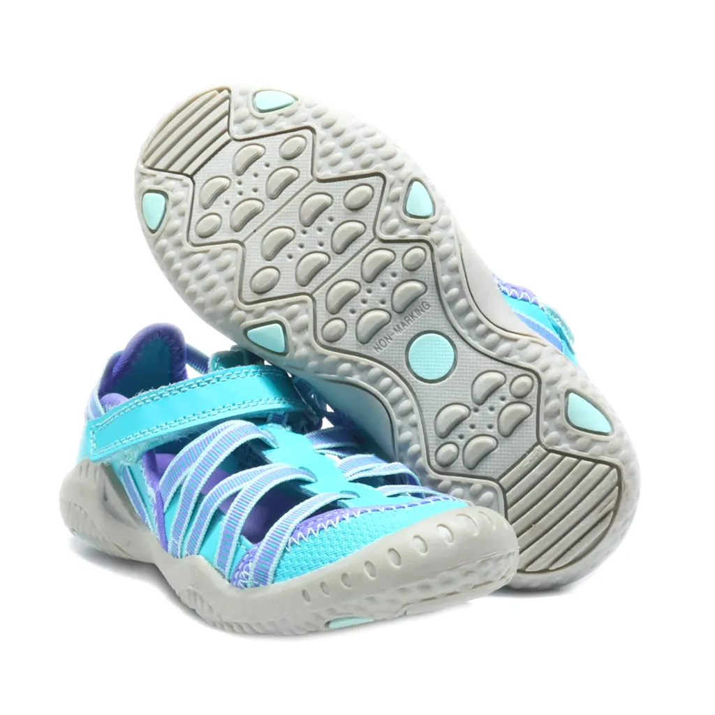 Circo Flat Sandals Leather Blue Colour For Kids