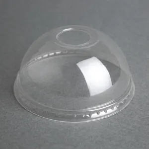 FA345 Fiesta Green Compostable PLA Cold Cup Domed Lids 12oz / 16oz / 20oz (Pack of 1000)