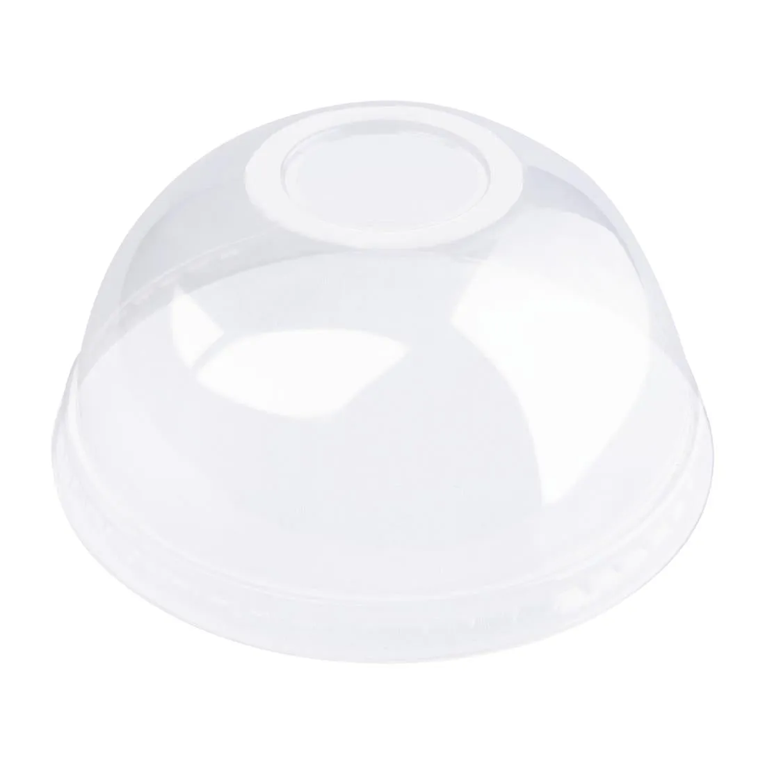 FA345 Fiesta Green Compostable PLA Cold Cup Domed Lids 12oz / 16oz / 20oz (Pack of 1000)