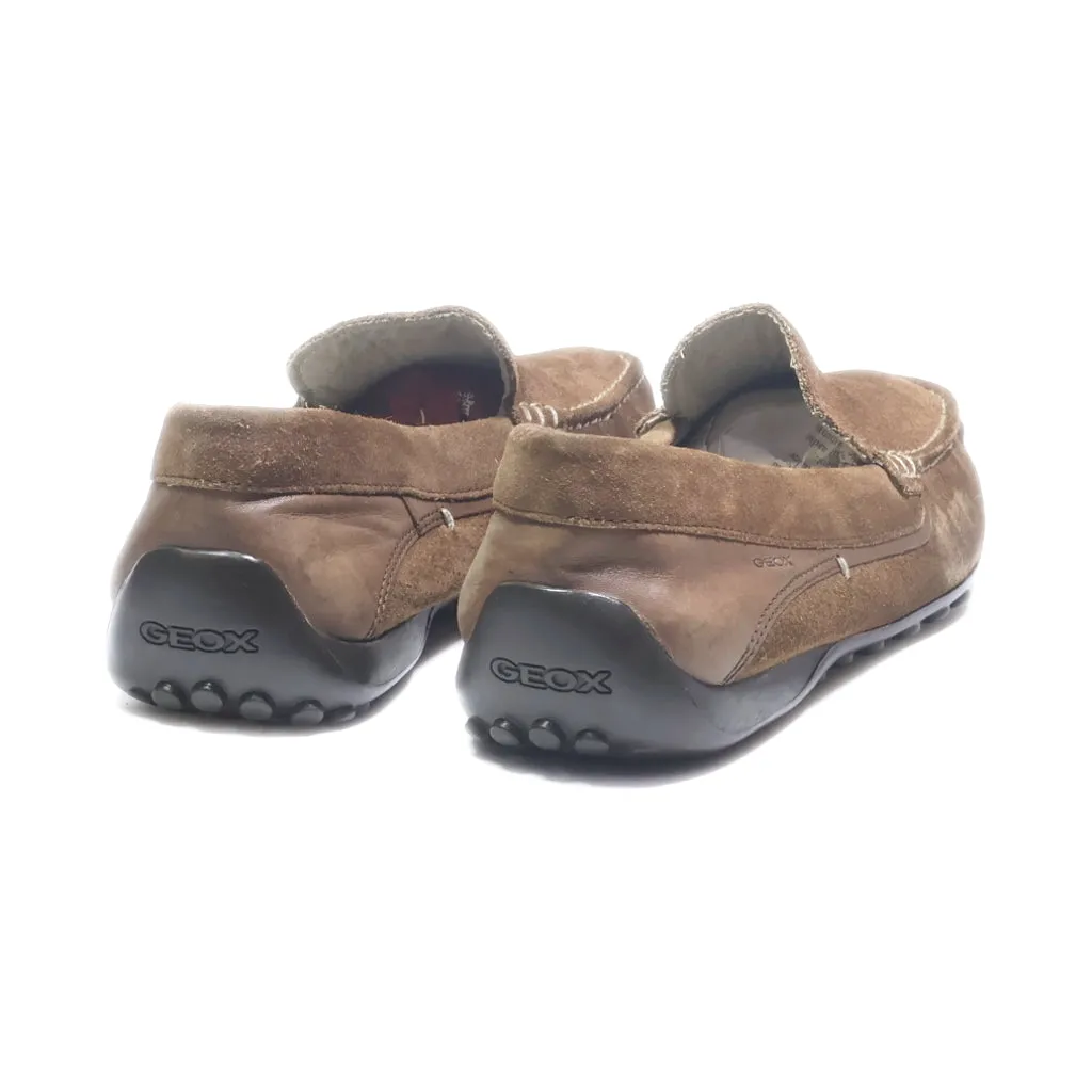 Geox Loafers Suede Brown Colour For Men
