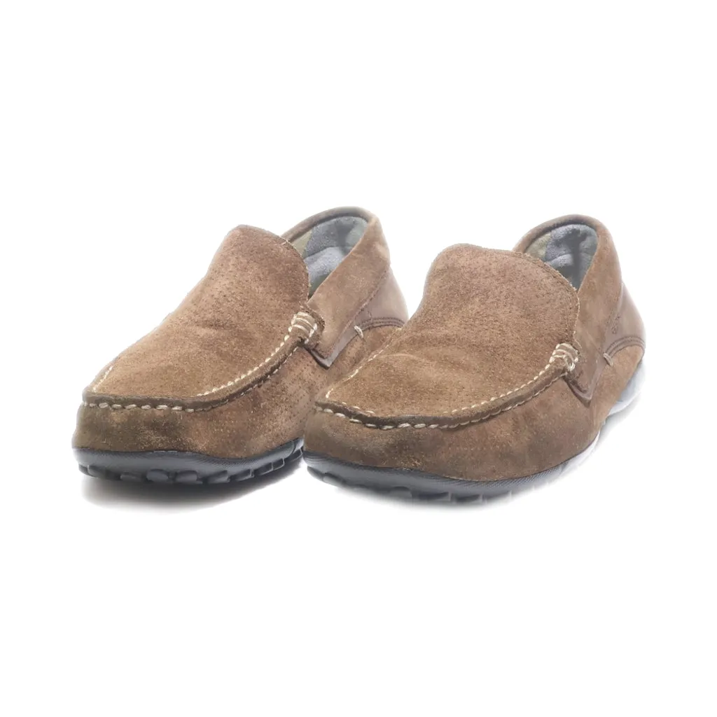 Geox Loafers Suede Brown Colour For Men