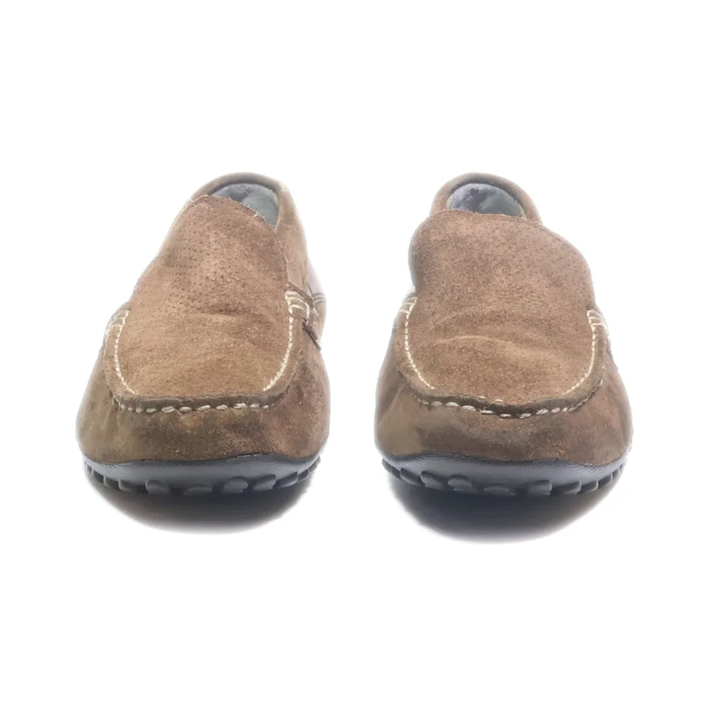 Geox Loafers Suede Brown Colour For Men