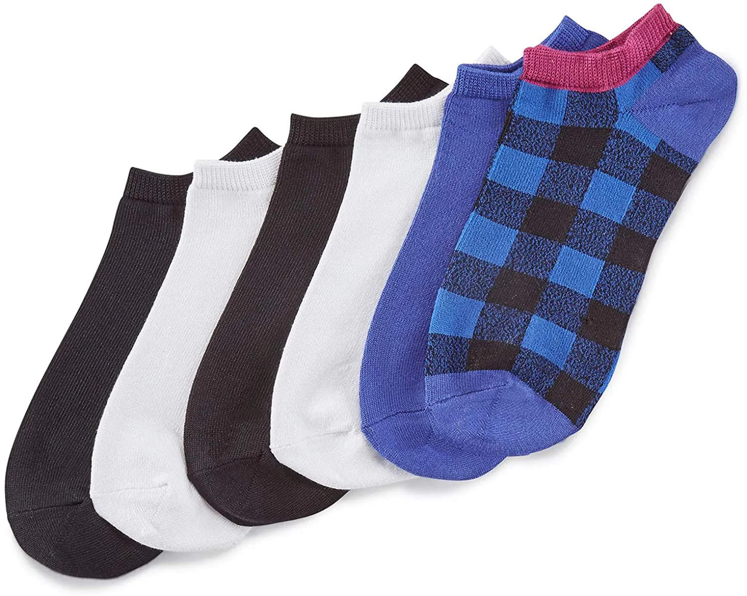 HUE Women's Supersoft No Show Liner Socks 6 Pair Pack