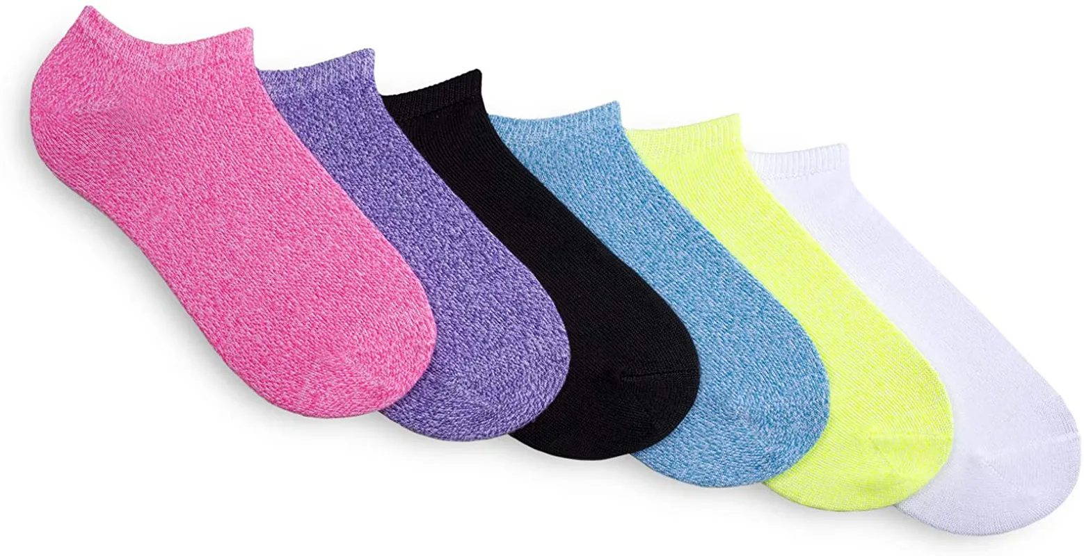 HUE Women's Supersoft No Show Liner Socks 6 Pair Pack