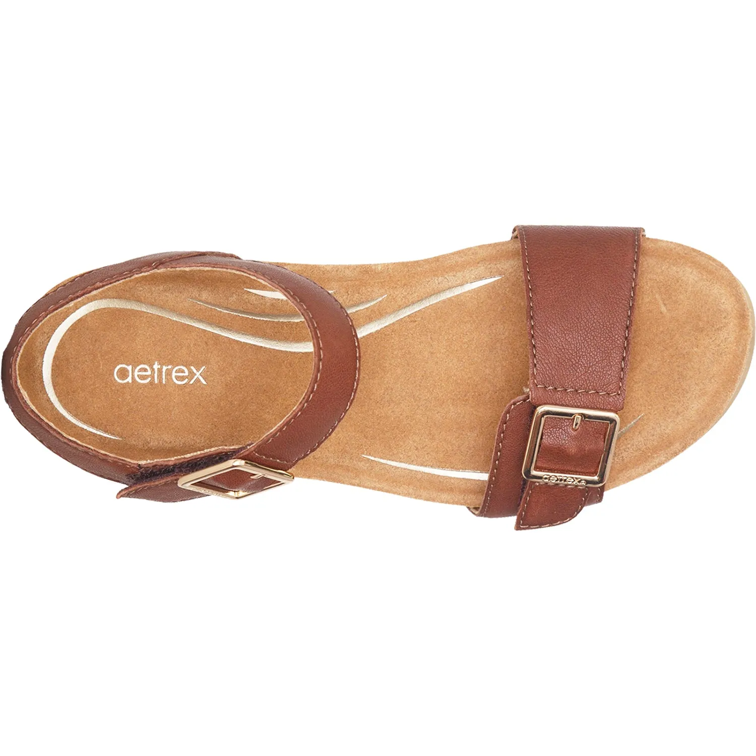 Women's Aetrex Lexa Walnut Leather