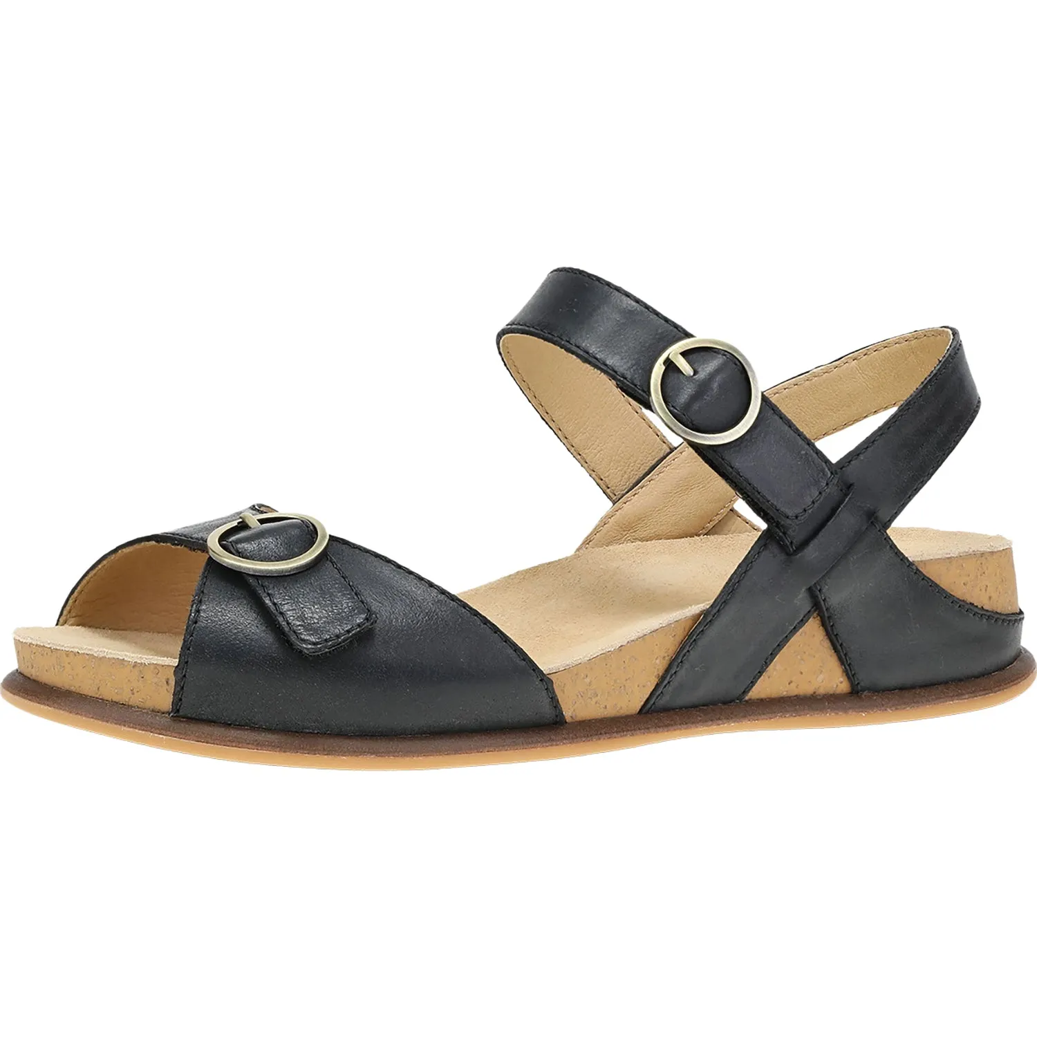 Women's Dansko Candace Black Burnished Nappa Leather