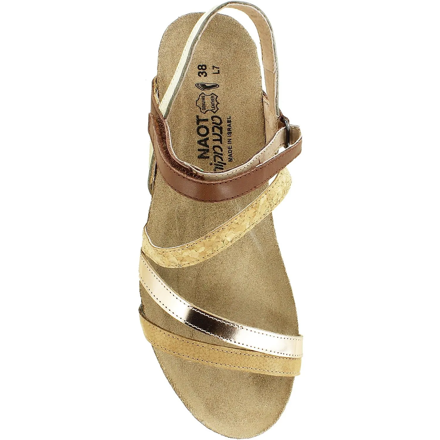 Women's Naot Hero Nude/Rose Gold/Cork Nubuck/Leather