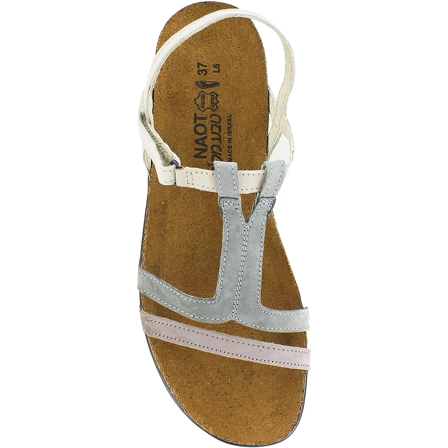Women's Naot Judith Stone/Light Grey/Beige Nubuck