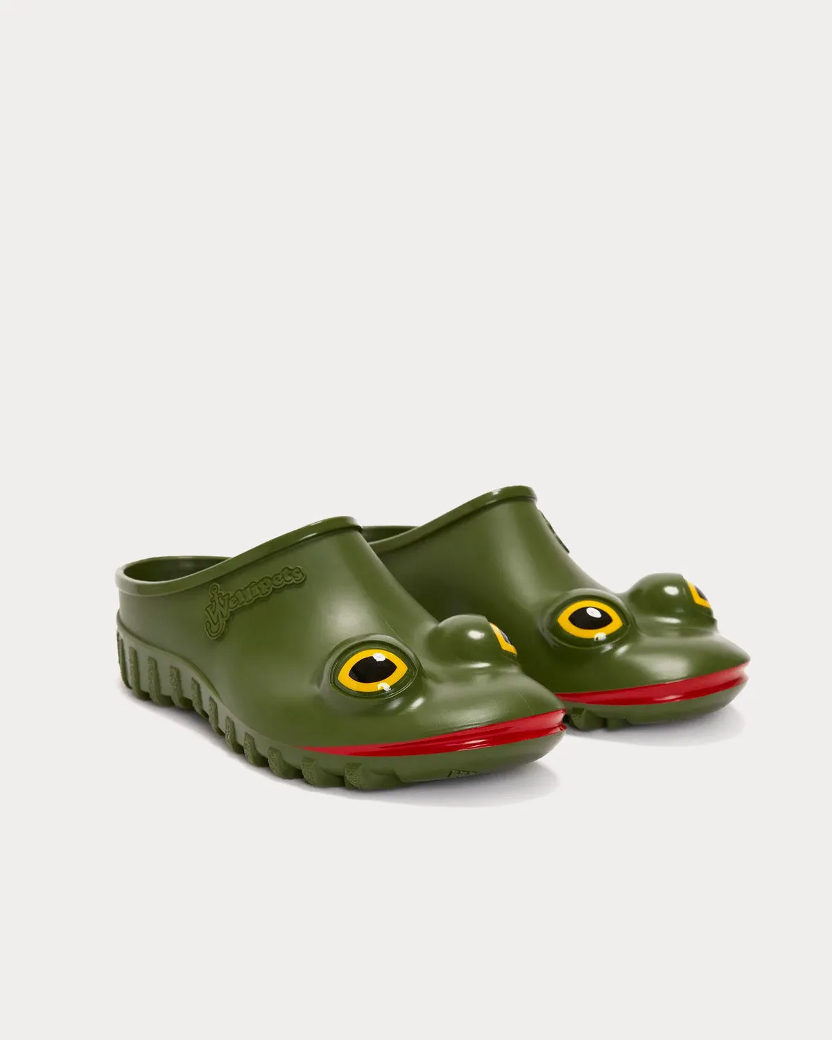 x Wellipets Frog Loafer Green Slip Ons